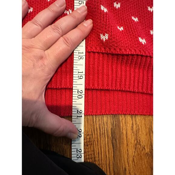 Free People Women’s Easy Street Crop Sweater Red Size XL – NWT Chunky Knit - Picture 10 of 11